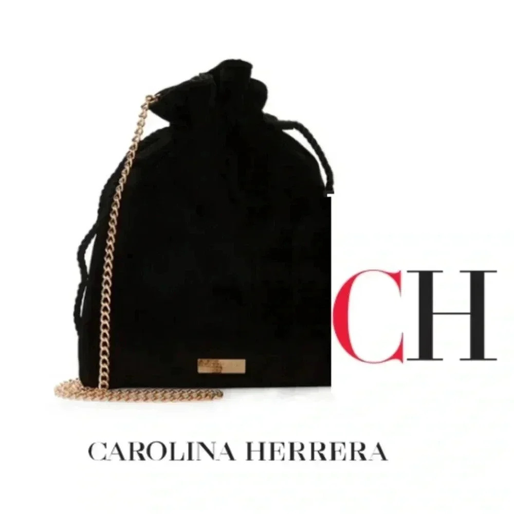 Carolina Herrera velour bag